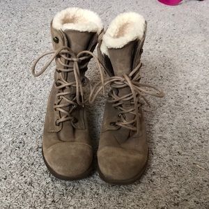 Ugg Fleece Lined Combat Boots